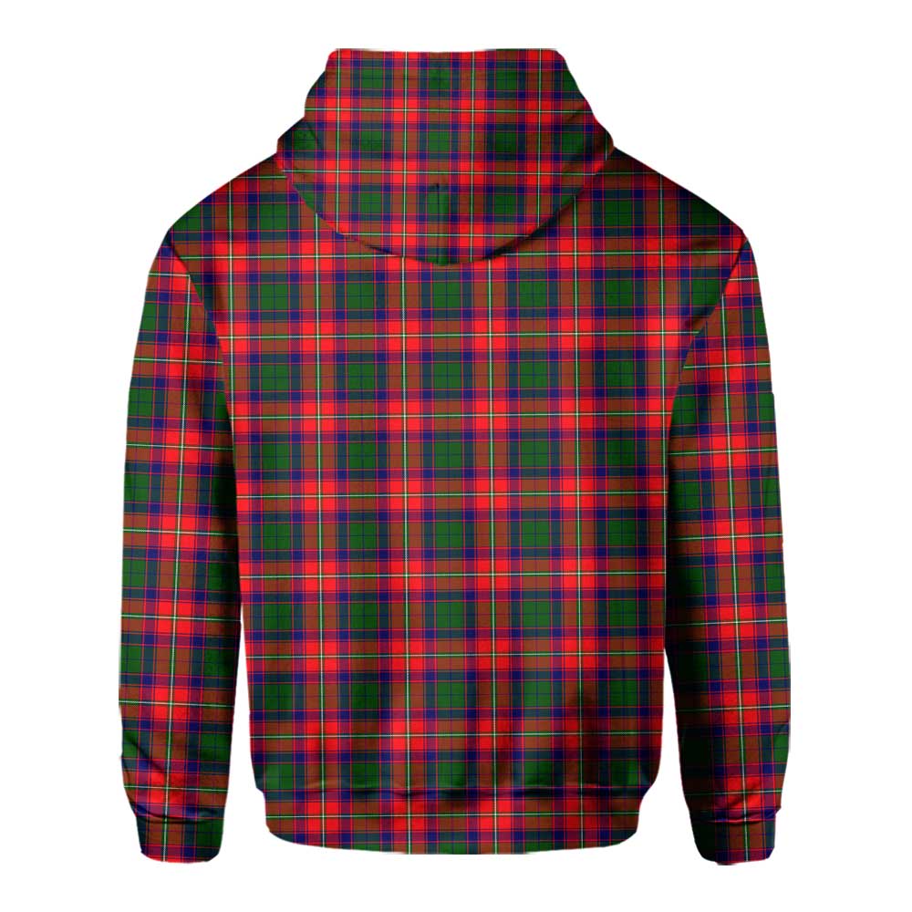 Clan Charteris Tartan Men Hoodie Crest And Plaid Basic Style