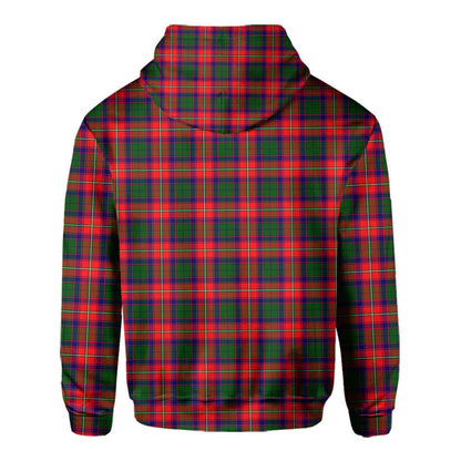 Clan Charteris Tartan Women Hoodie Crest And Plaid Basic Style