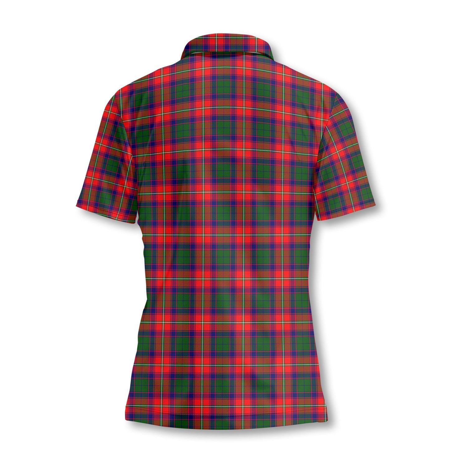 Clan Charteris Tartan Women Polo Shirt Crest And Plaid Basic Style