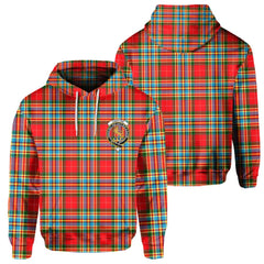 Clan Chattan Tartan Men Hoodie Crest And Plaid Basic Style