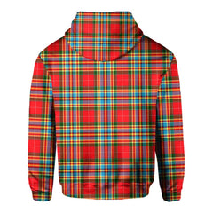 Clan Chattan Tartan Men Hoodie Crest And Plaid Basic Style
