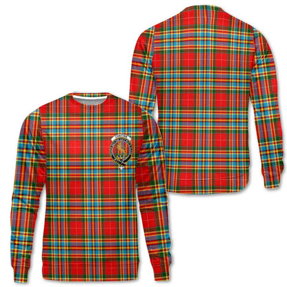 Clan Chattan Tartan Men Sweatshirt Crest And Plaid Basic Style