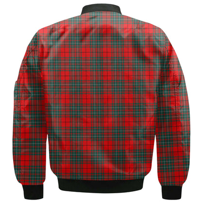 Clan Cheyne Tartan Men Bomber Jacket Crest And Plaid Basic Style