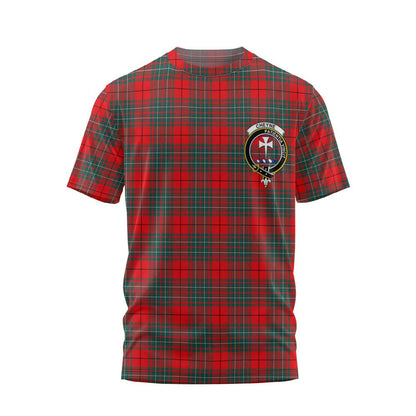 Clan Cheyne Tartan Men T Shirt Crest And Plaid Basic Style