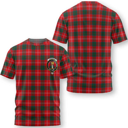 Clan Chisholm Tartan Women T Shirt Crest And Plaid Basic Style