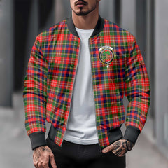 Clan Christie Tartan Men Bomber Jacket Crest And Plaid Basic Style