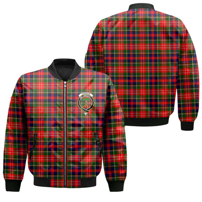 Clan Christie Tartan Men Bomber Jacket Crest And Plaid Basic Style