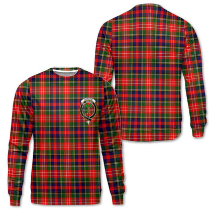 Clan Christie Tartan Men Sweatshirt Crest And Plaid Basic Style