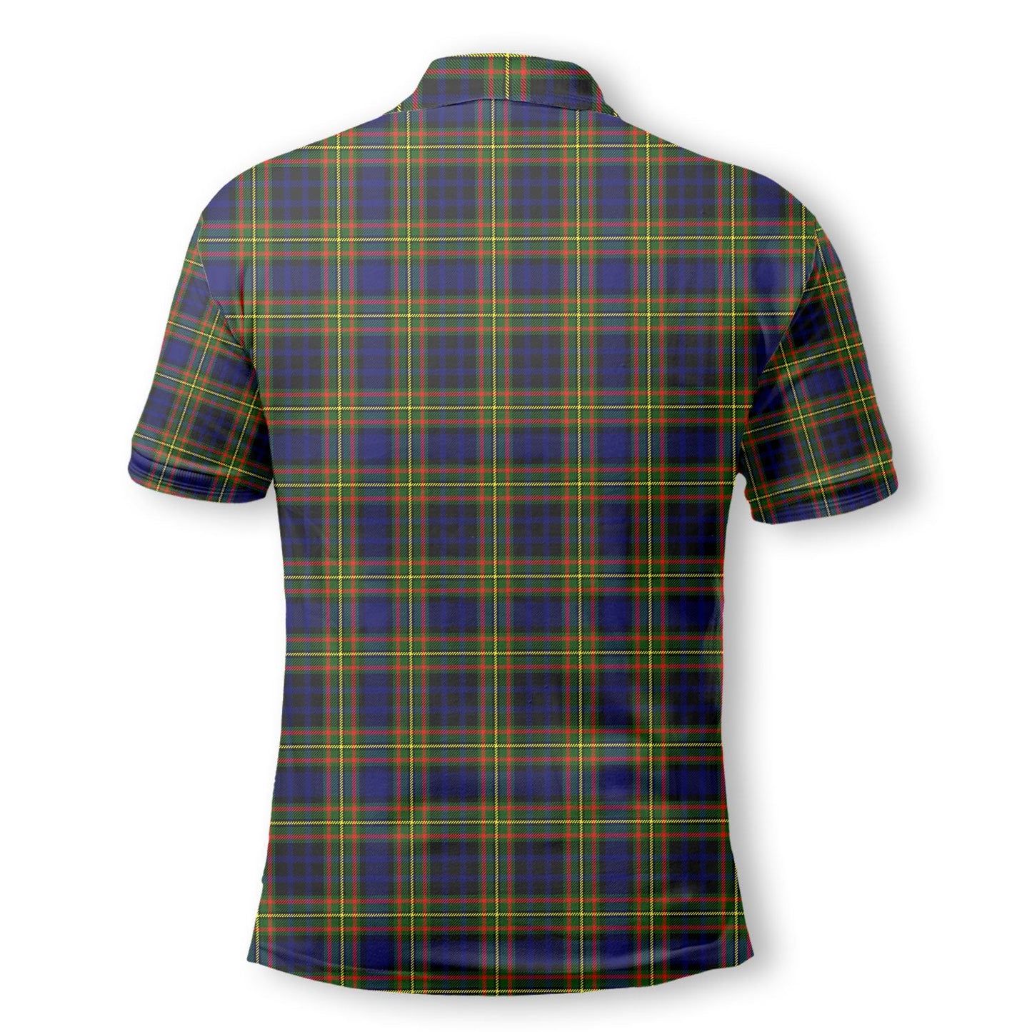 Clan Clelland Tartan Golf Men Polo Shirt Crest And Plaid Basic Style