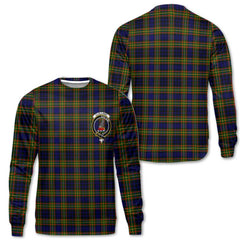 Clan Clelland Tartan Men Sweatshirt Crest And Plaid Basic Style