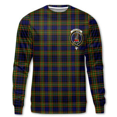 Clan Clelland Tartan Men Sweatshirt Crest And Plaid Basic Style