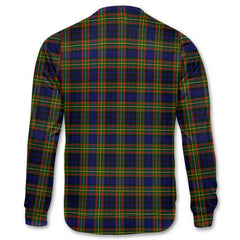 Clan Clelland Tartan Men Sweatshirt Crest And Plaid Basic Style