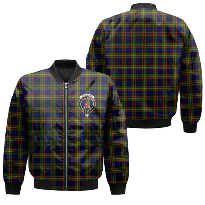 Clan Clelland Tartan Women Bomber Jacket Crest And Plaid Basic Style