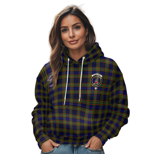 Clan Clelland Tartan Women Hoodie Crest And Plaid Basic Style