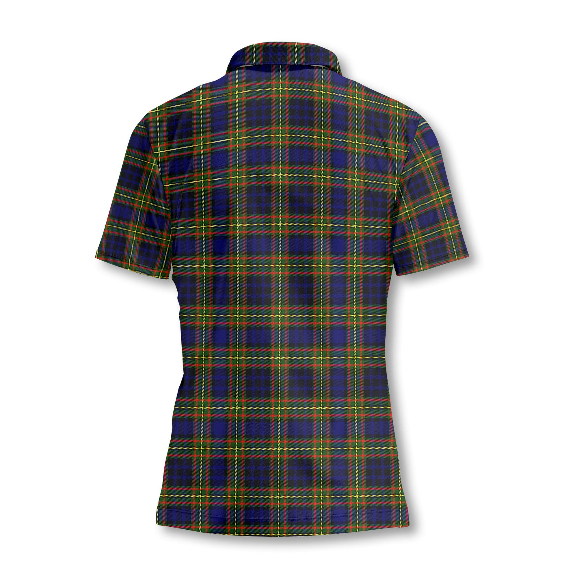 Clan Clelland Tartan Women Polo Shirt Crest And Plaid Basic Style