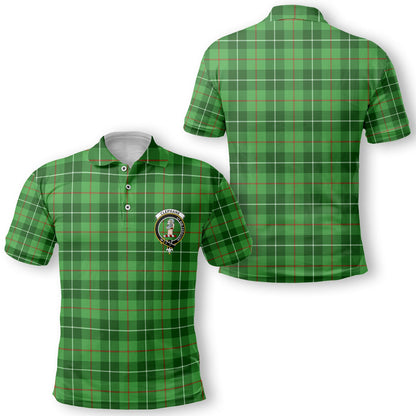 Clan Clephane Tartan Men Polo Shirt Crest And Plaid Basic Style