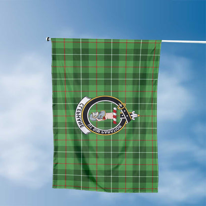 Clan Clephane Or Clephan Tartan Flag 1 Crest And Plaid Basic Style Tartan House Flag Crest And Plaid Basic Style