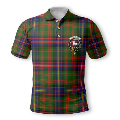 Clan Cochrane Tartan Golf Men Polo Shirt Crest And Plaid Basic Style