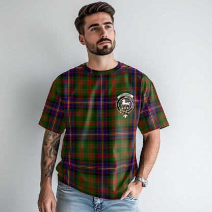 Clan Cochrane Tartan Men T Shirt Crest And Plaid Basic Style