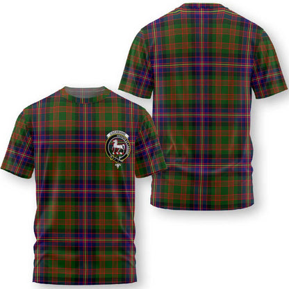 Clan Cochrane Tartan Men T Shirt Crest And Plaid Basic Style