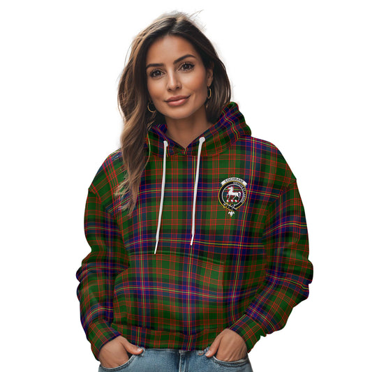 Clan Cochrane Tartan Women Hoodie Crest And Plaid Basic Style