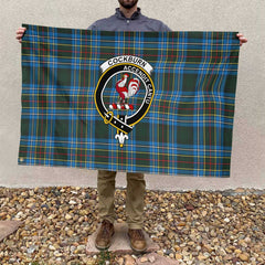 Clan Cockburn Tartan Flag Crest And Plaid Basic Style