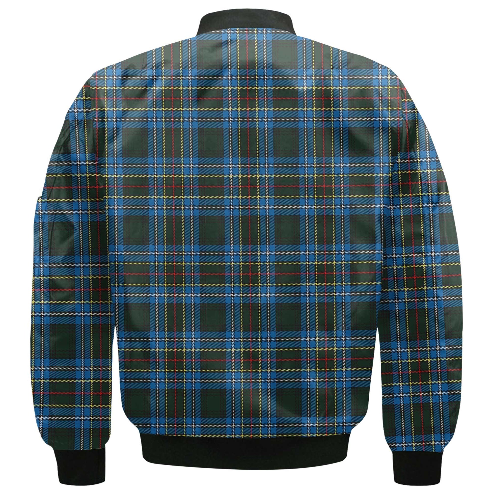 Clan Cockburn Tartan Men Bomber Jacket Crest And Plaid Basic Style