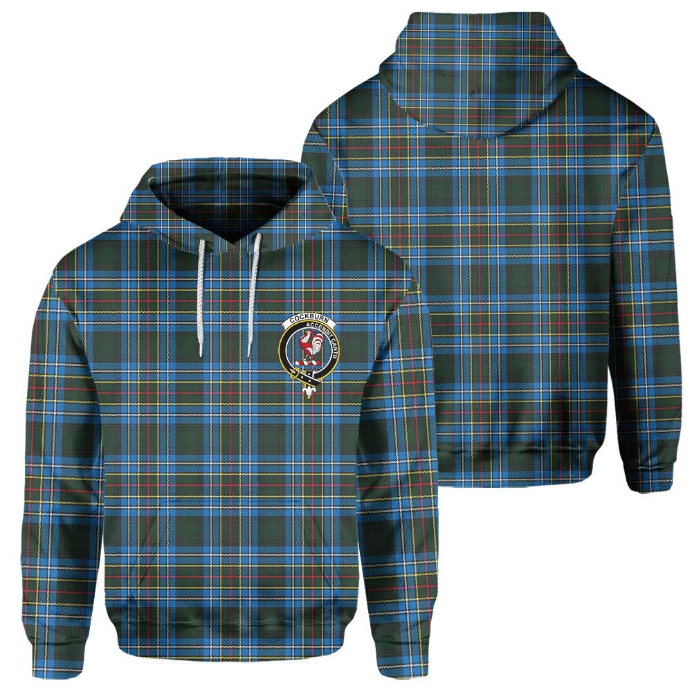 Clan Cockburn Tartan Men Hoodie Crest And Plaid Basic Style