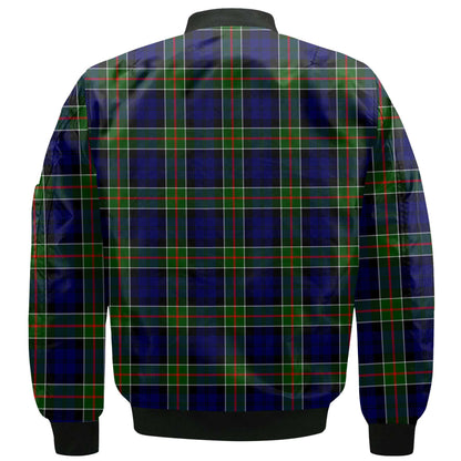 Clan Colquhoun Tartan Men Bomber Jacket Crest And Plaid Basic Style