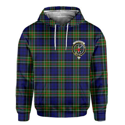 Clan Colquhoun Tartan Men Hoodie Crest And Plaid Basic Style