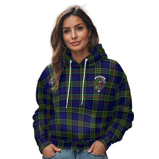 Clan Colquhoun Tartan Women Hoodie Crest And Plaid Basic Style