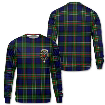 Clan Colquhoun Tartan Women Sweatshirt Crest And Plaid Basic Style