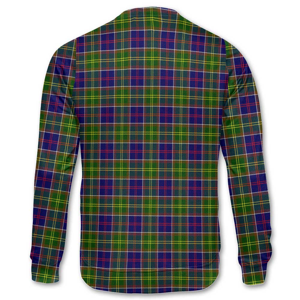 Clan Colville Tartan Women Sweatshirt Crest And Plaid Basic Style