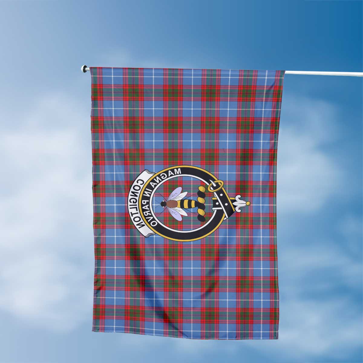 Clan Congilton Tartan Flag Crest And Plaid Basic Style