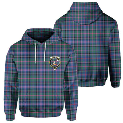 Clan Cooper Tartan Men Hoodie Crest And Plaid Basic Style