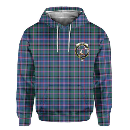 Clan Cooper Tartan Women Hoodie Crest And Plaid Basic Style