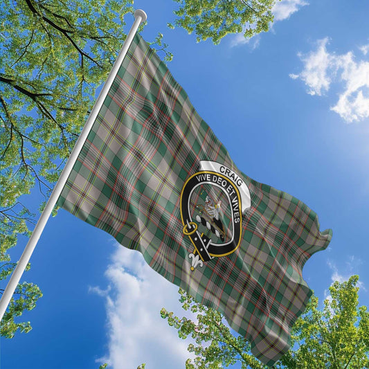 Clan Craig Tartan Flag 1 Crest And Plaid Basic Style Tartan House Flag Crest And Plaid Basic Style