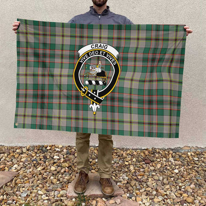 Clan Craig Tartan Flag Crest And Plaid Basic Style