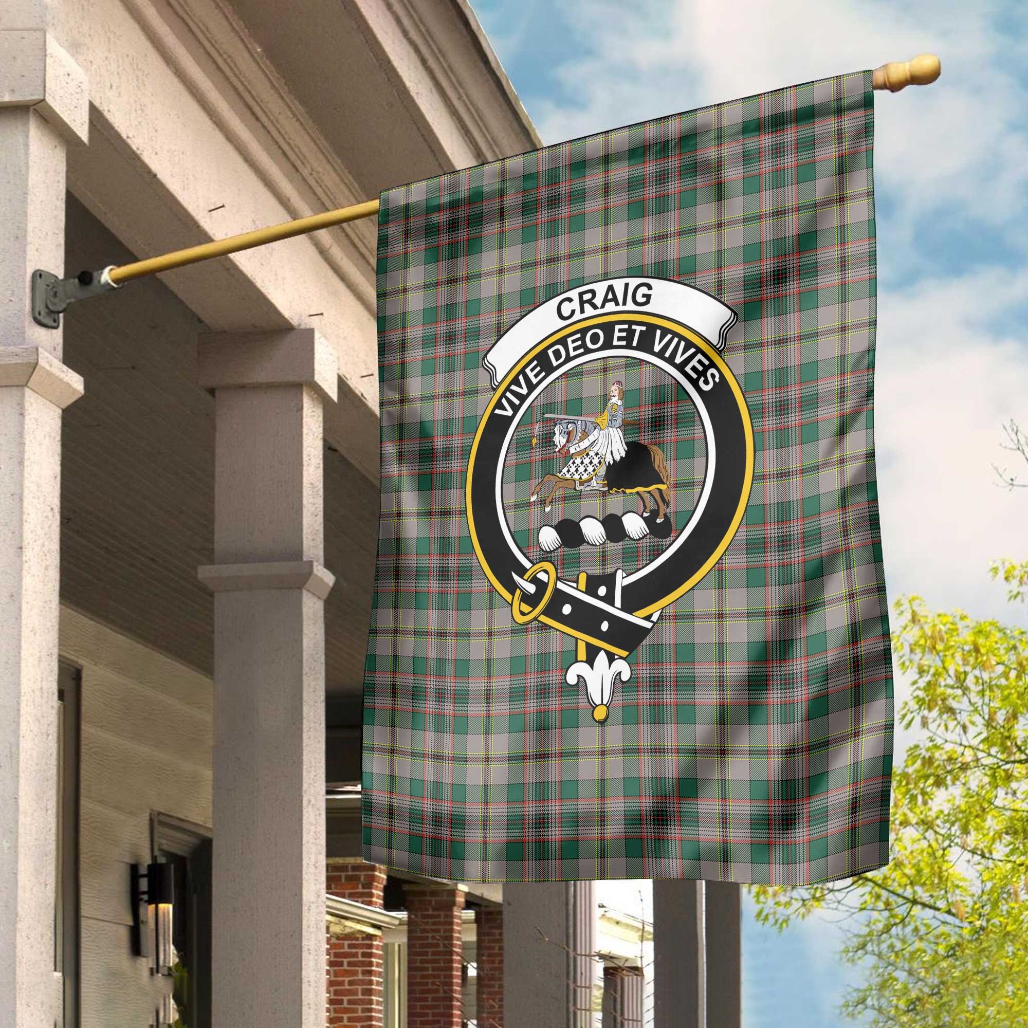 Clan Craig Tartan Garden Flag Crest And Plaid Basic Style