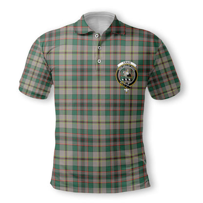 Clan Craig Tartan Golf Men Polo Shirt Crest And Plaid Basic Style