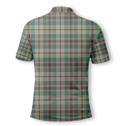 Clan Craig Tartan Golf Men Polo Shirt Crest And Plaid Basic Style