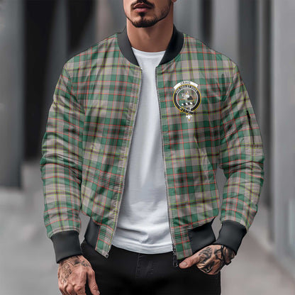 Clan Craig Tartan Men Bomber Jacket Crest And Plaid Basic Style