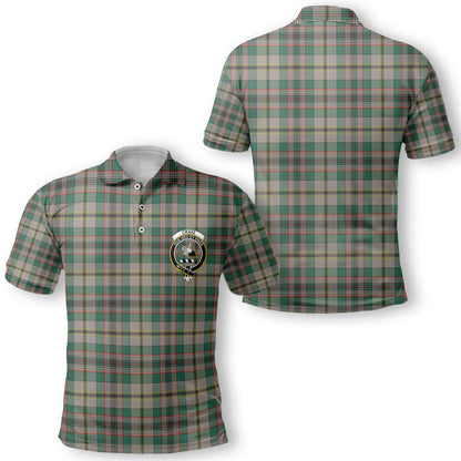 Clan Craig Tartan Men Polo Shirt Crest And Plaid Basic Style