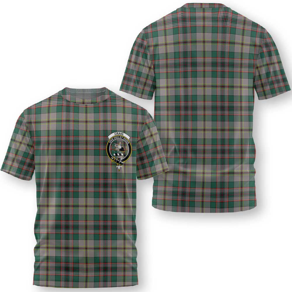 Clan Craig Tartan Men T Shirt Crest And Plaid Basic Style