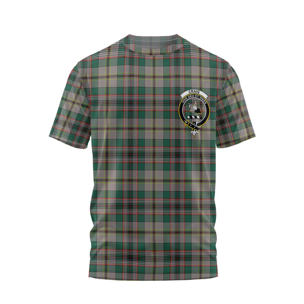 Clan Craig Tartan Men T Shirt Crest And Plaid Basic Style