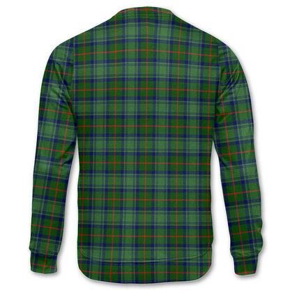 Clan Cranstoun Tartan Men Sweatshirt Crest And Plaid Basic Style