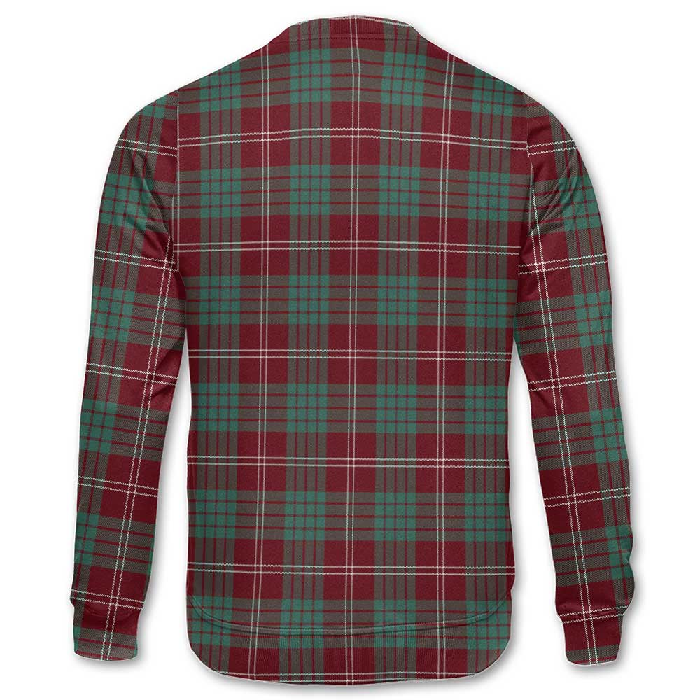 Clan Crawford Tartan Men Sweatshirt Crest And Plaid Basic Style