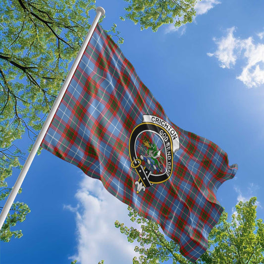 Clan Crichton Tartan Flag 1 Crest And Plaid Basic Style Tartan House Flag Crest And Plaid Basic Style