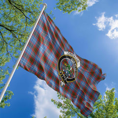 Clan Crichton Tartan Flag Crest And Plaid Basic Style