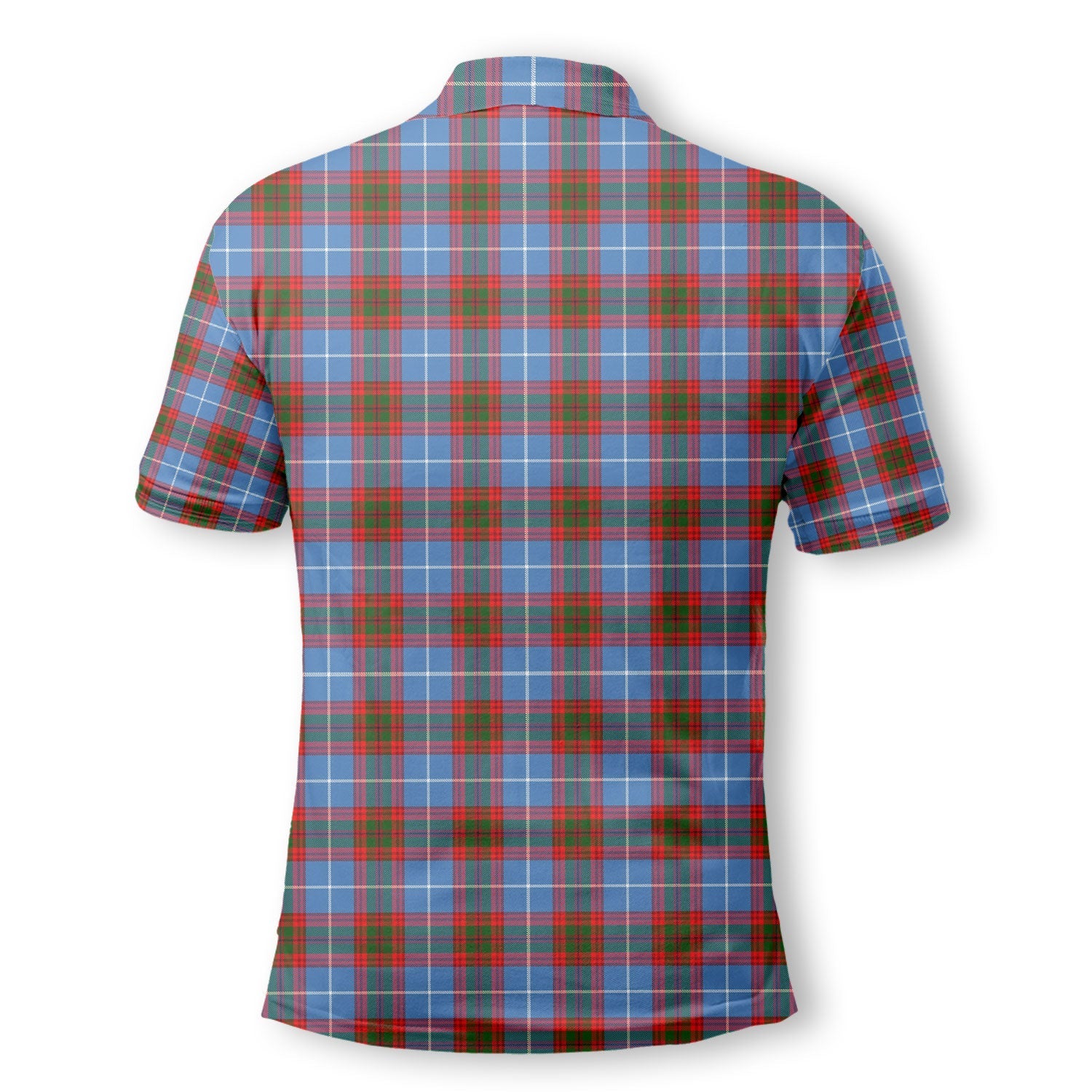 Clan Crichton Tartan Men Polo Shirt Crest And Plaid Basic Style